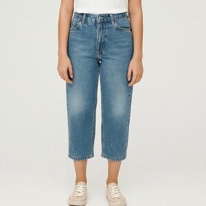 Vintage Levi Strauss 550 Orange Tab student Relaxed Fit Cropped‎ Jeans Size 28